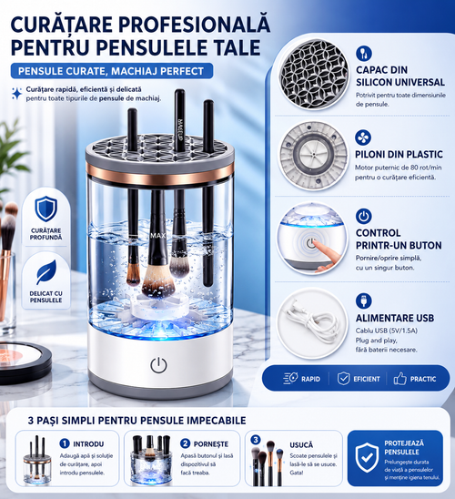 Curățător automat pentru pensule